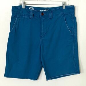 Mossimo Supply Co Blue Flat Front Chino Shorts Men’s Size 34